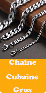 Chaine Homme Argent 925 Sterling Inoxydable Collier Pendentif