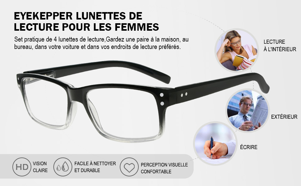 Eyekepper lunnette de lecture pour Femmes et Hommes