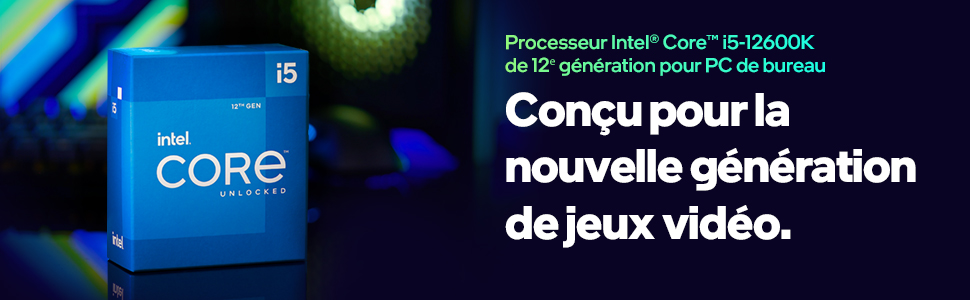 Processeur Intel Core i5-12600K de 12 generation pout PC de bureau