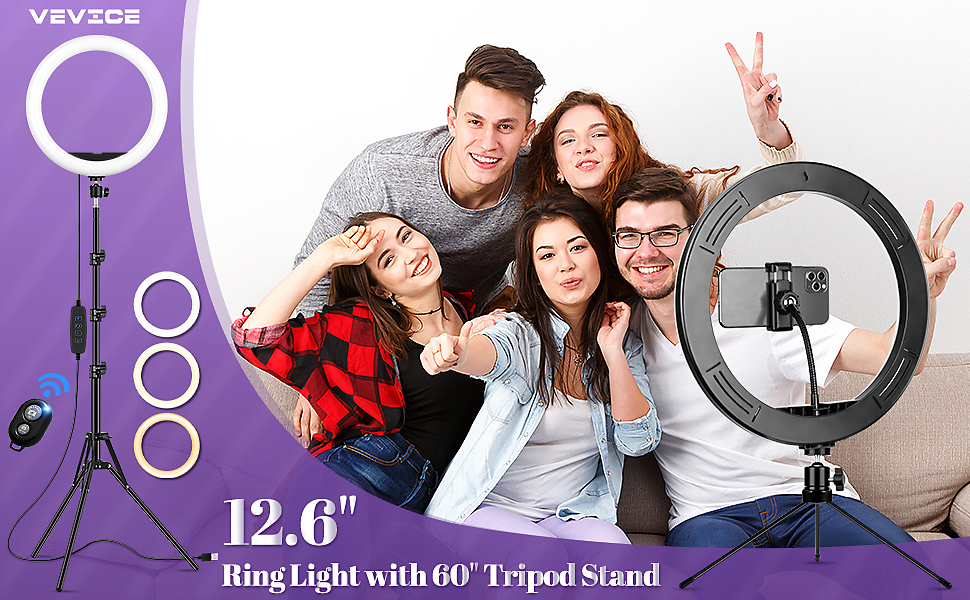 Ring Light with Tripod Stand & Phone Holder