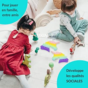 Pop it push bubble fidget toy - à jouer en famille amis, solo, duo - popit jeu antistress