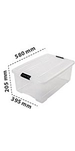 Boîte de rangement New Top Box en plastique 30 L