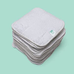 tissu éponge en coton blanc