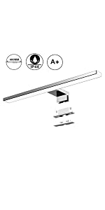 Lampe Miroir Salle de Bains LED 5W 400lm Azhien,IP44 Blanc Neutre 4000K 30cm 