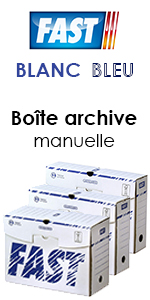 Fast boîte archive Blanc Bleu