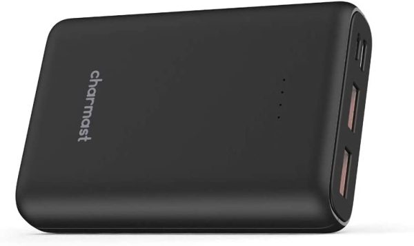 Charmast Batterie Externe 10400mAh Mini 18W Charge Rapide Chargeur Portable Quick Charge 3.0 Power Delivery Power Bank USB C Compact avec 3 Sorties et 2 Entrées pour iPhone,Samsung,Huawei,iPad – Image 3