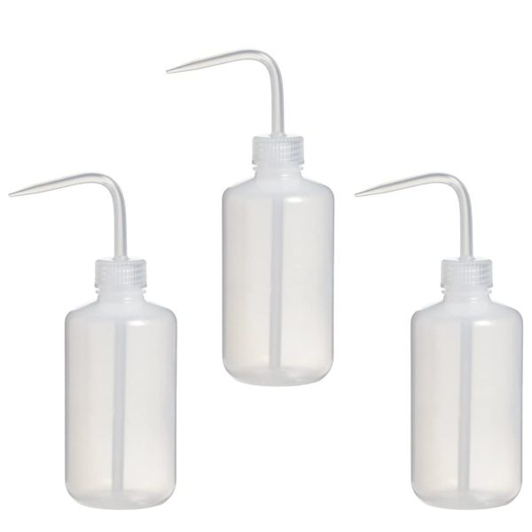 Lot de 3 flacons souples 250 ml avec pipette étroite,en plastique,pour plantes,économie naturelle Squeeze condiment bouchons de bouteille d'eau pour les plantes – Image 3