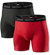 LAPASA Lot de 2 Boxers Homme de Voyage Randonnée Sport Séchage Rapide Léger Respirant M16