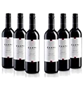 Canti Merlot Vin Rouge Italien Set de 6 Bouteilles x 75 cl