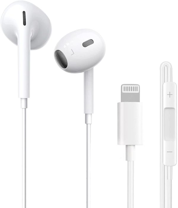 Écouteurs Intra-Auriculaires pour iPhone,écouteurs filaires stéréo HiFi avec Micro et contrôle du Volume intégrés compatibles avec iPhone 13/12/12 pro/12mini/11/11pro/X/XR/XS/XS Max/SE/8/8P/7/7Plus – Image 6