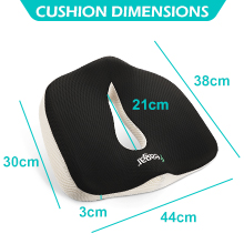 Coussin de Chaise Ergonomique Sciatique Soulager La Douleur du Coccyx pour Siège Voiture Chaise 