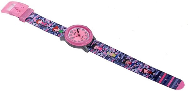 HMJIA Montre Enfant Garcon, Montre Enfant Fille pour 3-12 Ans, Montre Enfant en Silicone/Nylon de Dessin animé, 3ATM, Mouvement à Quartz Japonais – Image 7