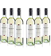 Canti Chardonnay Vin Blanc Sec Italien Set de 6 Bouteilles x 75 cl