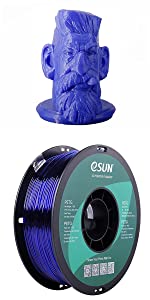 eSUN Filament PETG 1.75mm Imprimante 3D Filament PETG 1KG Bobine Matériel d'impression 3D