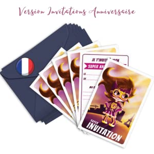 Recto et verso pour écrire son invitation anniversaire 