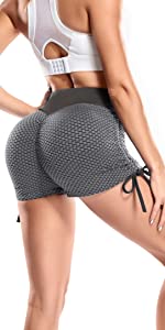 Femme Short de Sport Push up Anti-Cellulite Compression 