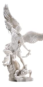 Statue en marbre de Saint Michael l'archange