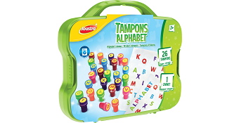 Coffret Tampons Alphabet Joustra - Tampons enfant - Activité créative enfant