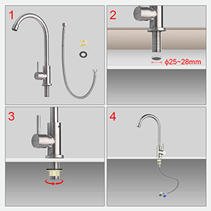 robinet eau froide lave main