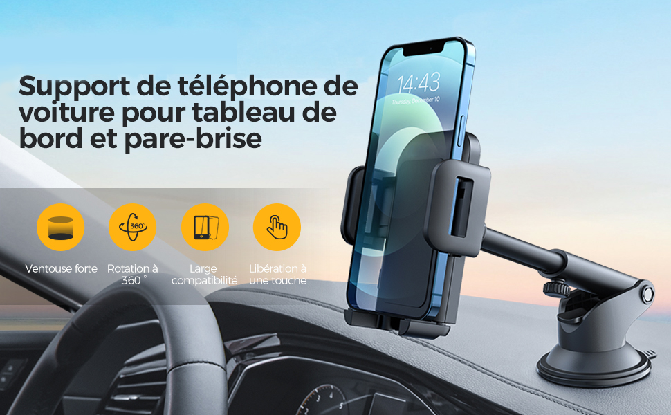 Support Téléphone Voiture