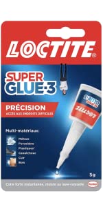 loctite super glue colle forte epoxy glu réparer objets coller métal liquide transparente blanche