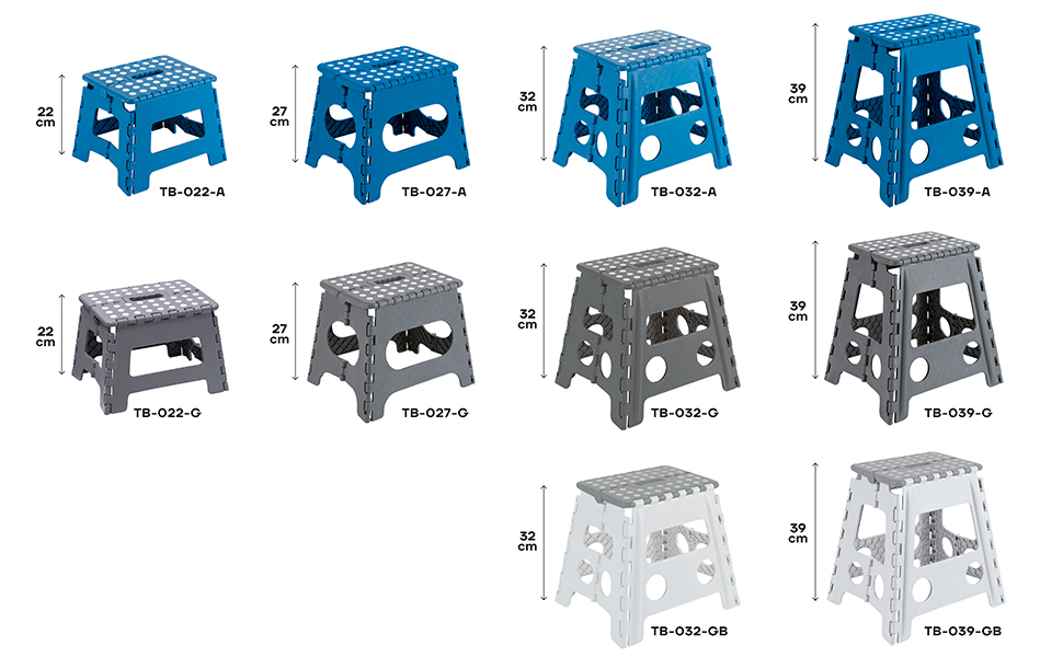 Gamme complete tabouret pliant Arregui Marchepied