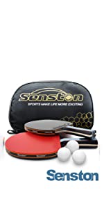 Professional Table Tennis Racket Set with 3 Balls 