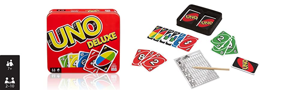 UNO Deluxe jeu de société et de cartes, K0888