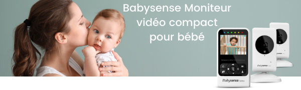 Babysense Moniteur Vidéo Compact pour Bébé 