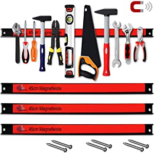 barres magnétiques outils aimant deuba rouge noir cave garage atelier rangement vertical magnet