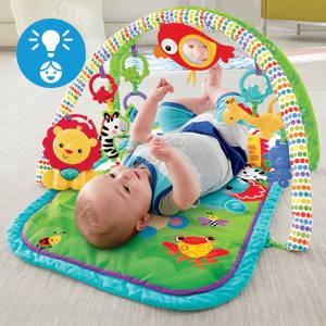 Tapis d’activités transportable qui garde bébé occupé: jouets, sons & musique!