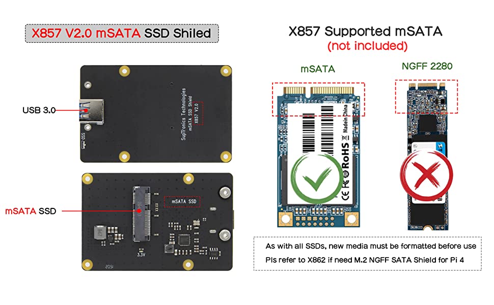 Raspberry Pi mSATA