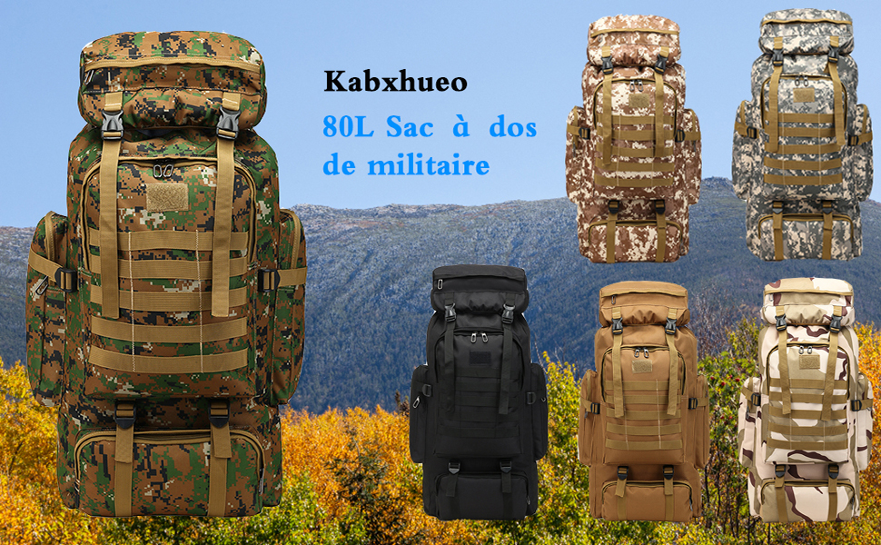 Sac à dos militaire 80L