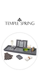 Temple Spring Table pour Baignoire Gris