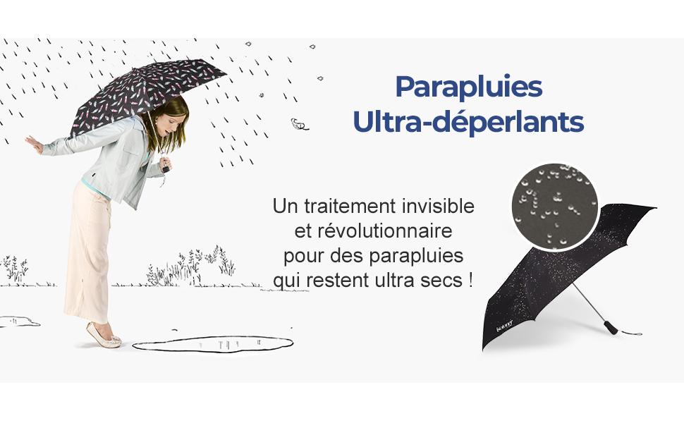 Parapluies ultra déperlants