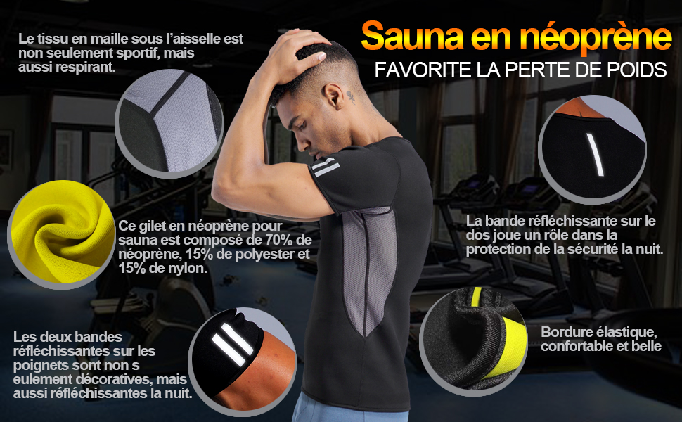 chemise de sauna de sueur