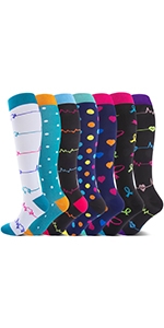 7 paires Chaussettes de Contention