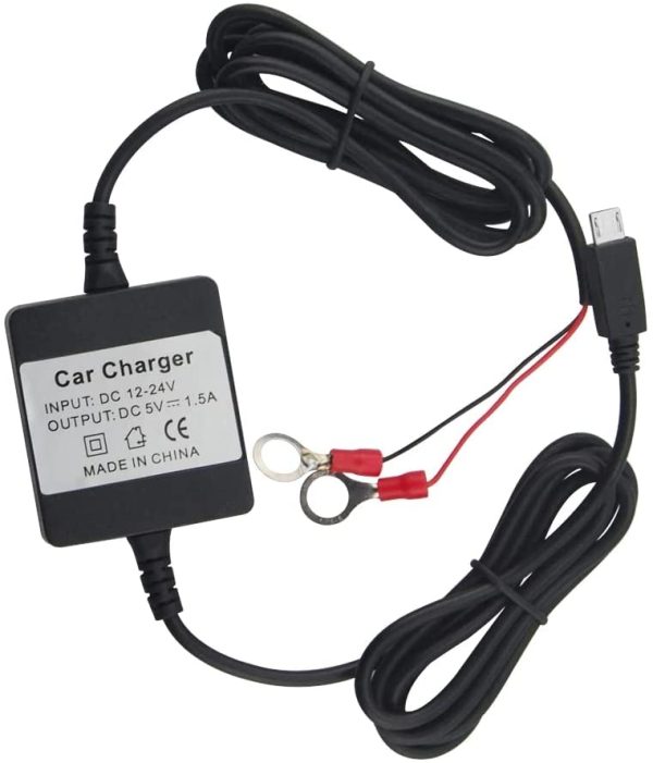 Chargeur pour Traceur GPS et Batterie de Voiture Câble de Charge 12-24V Adapter Tracker GPS Voiture Convient pour Plusieurs Modèles TK905 TK915 TK913 TK935