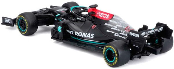 Bburago B18-38038H 1:43 F1 Mercedes AMG W12 E-Performance Hamilton - Motifs et Couleurs Assortis – Image 3