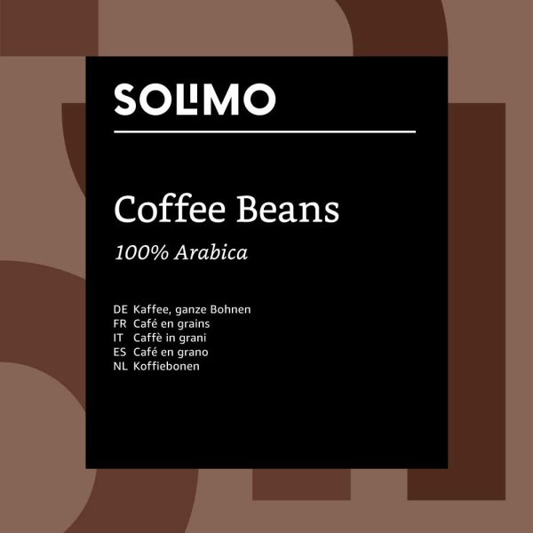 Marque Amazon - Solimo Café en grains, 1 kg (1 x 1 kg)