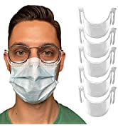 6 pinces de nez anti-buée pour masque transparentes - Empêche la buée et la vapeur - Résistantes,...