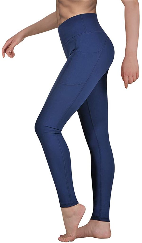 Gimdumasa Leggings de Sport Femmes Pantalon de Yoga Leggins avec Poches Yoga Fitness Gym Pilates Taille Haute Gaine GI188