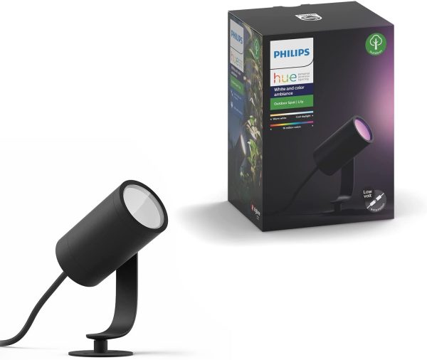 Philips Hue White & Color Ambiance LILY Kit extension 1 Spot 8W - Anthracite