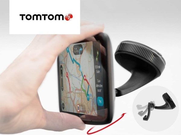 GPS Fixation de Pare-Brise Click & Go plus Chargeur de Voiture et Câble USB pour les Anciens Modèles  GO et Trucker (voir la liste de compatibilité ci-dessous) – Image 3