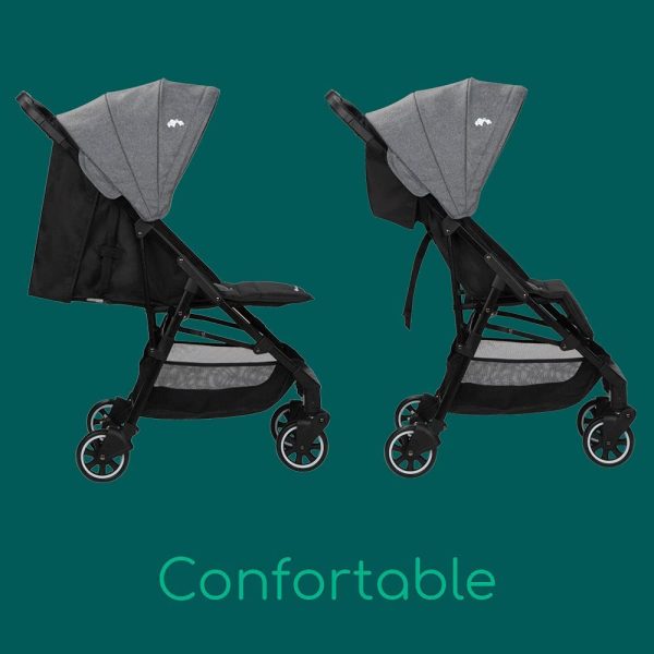 Bebe Confort Teeny 3D, poussette canne ultra compacte, poussette légère, de la naissance jusqu'à environ 4 ans, jusqu'à 22 kg, Black Chic (noire) – Image 6