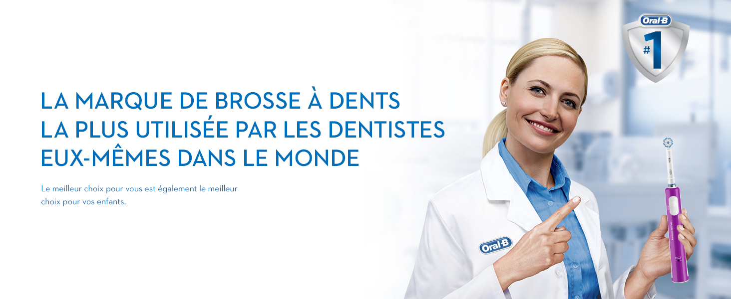 LA MARQUE DE BROSSE À DENTS LA PLUS UTILISÉE PAR LES DENTISTES EUX-MÊMES DANS LE MONDE