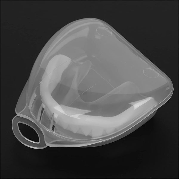 Brrnoo Protège-Dents de Boxe Gum Shield, Muay Thai Mouth Protecto Bite Guard Embouchure R pour Rugby, Hockey, MMA et Autres Sports de Contact et de Combat, Protège-Dents Slim Fit Blanc Transparent – Image 5