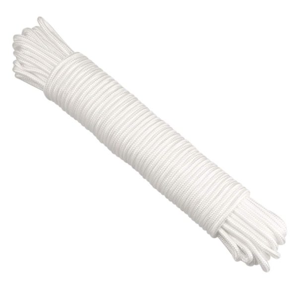 30M Corde en nylon multifonctionnelle,polypropylène Corde,Corde Paracorde en Nylon indéchirable 6 mm d'épaisseur, pour Activités de en Extérieur.260kg – Image 2