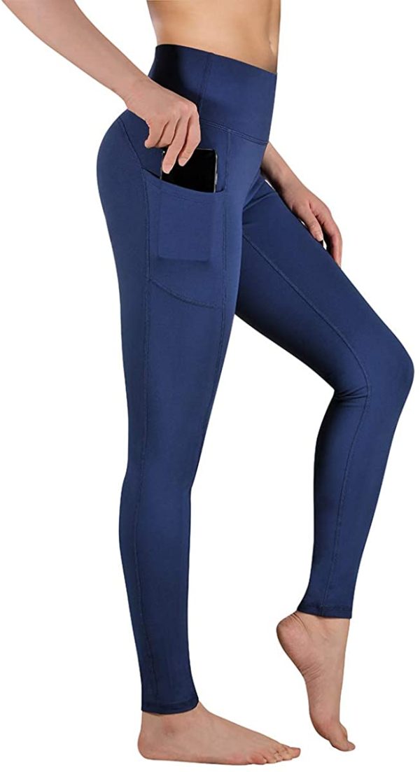 Gimdumasa Leggings de Sport Femmes Pantalon de Yoga Leggins avec Poches Yoga Fitness Gym Pilates Taille Haute Gaine GI188 – Image 4