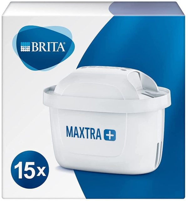 BRITA Maxtra Lot de 15 cartouches de filtre à eau de rechange compatibles avec toutes les carafes Brita ??Réduit le chlore, le calcaire et les impuretés pour un excellent goût – Image 2